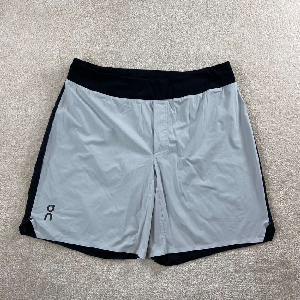 On Running Lightweight Shorts Mens XL Grey Black Active Training
